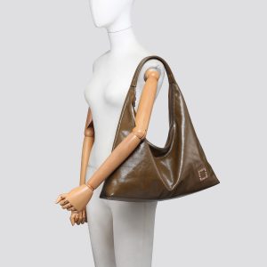 25441 Premium Grade Vegan Leather Slouch Bag