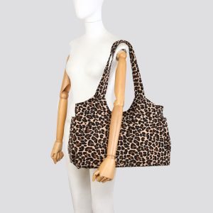 25417 Leopard Print Tote Bag